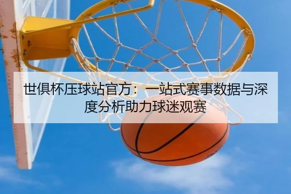 世俱杯压球站官方：一站式赛事数据与深度分析助力球迷观赛